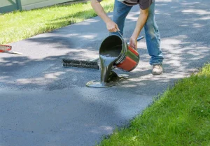 Concrete crack repair for sidewalks